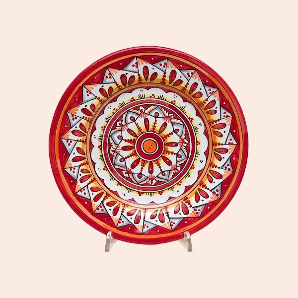 SET OF FRUIT OR DESSERT PLATES OF CM. 22 DIAMETER